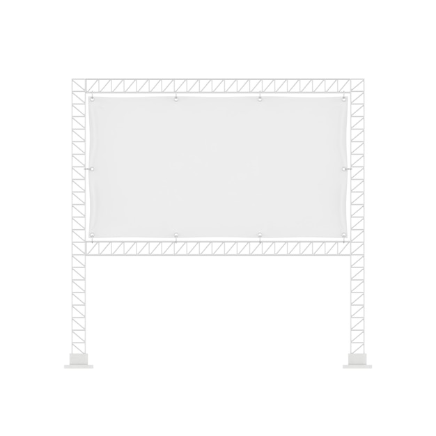 Imagen de letrero en blanco sobre fondo blanco aislado Letrero HD 3D Render Letrero Stock Photos