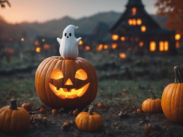 Imagen linda de Halloween fantasma