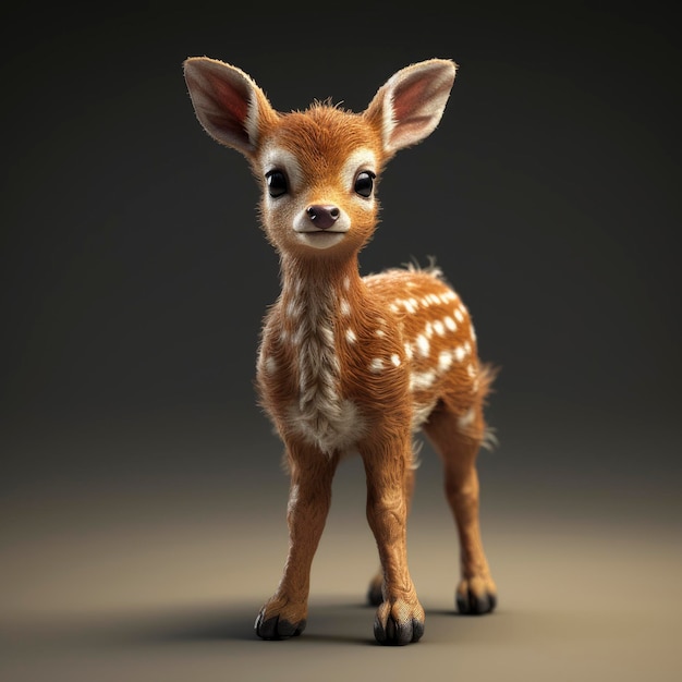 Imagen de un lindo bebé ciervo