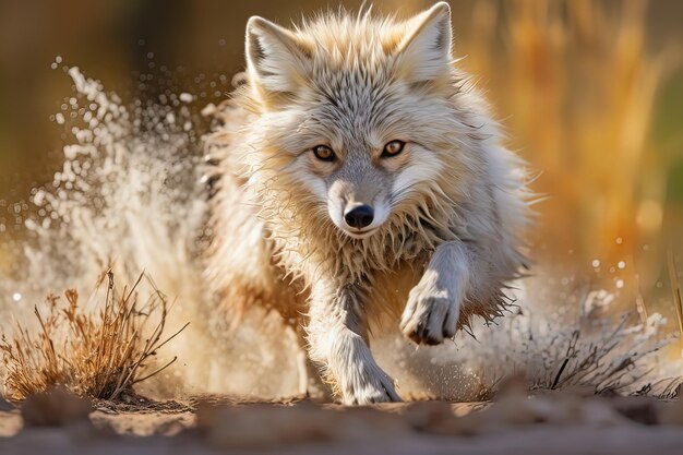 Imagen de un lobo de la vida silvestre fotografiado en la naturaleza