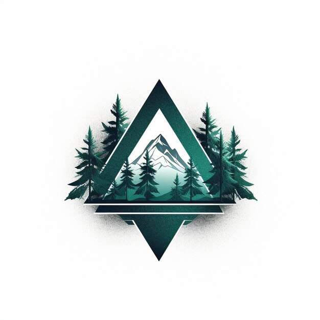 una imagen de un logotipo de montaña