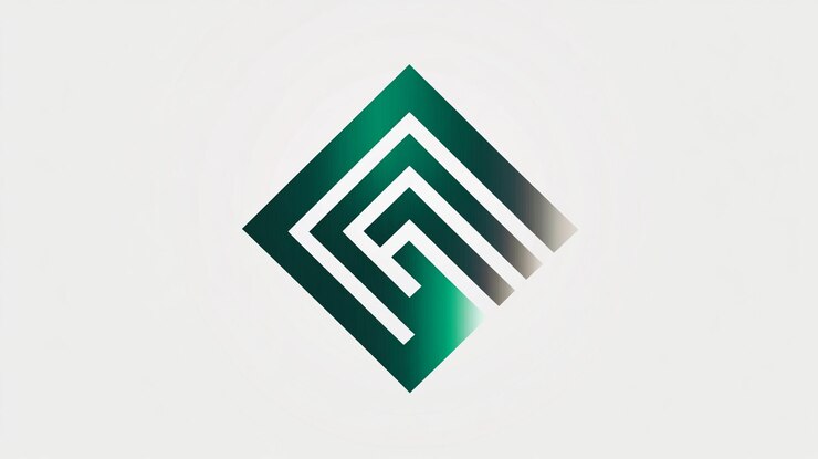 Foto imagen de logotipo simple de flecha hacia arriba forma de flecha geométrica verde estilo de línea aislado en fondo doble diseño de logotipo de vector plano elementos de plantilla se pueden usar para logotipos comerciales y marca