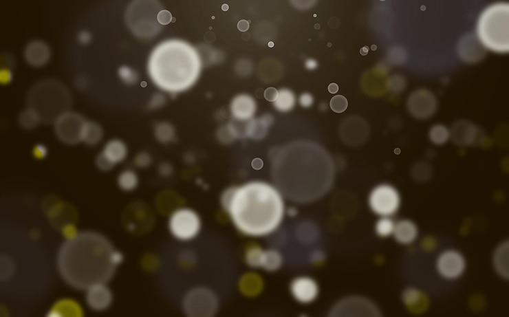 Foto imagen de luces de desenfoque sobre un fondo oscuro resumen antecedentes