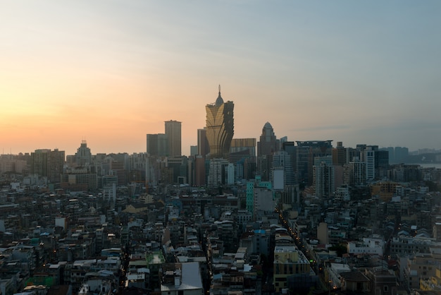 Imagen de Macao (Macao), China. Edificio del hotel y casino de rascacielos en el centro de Macao (Macao).