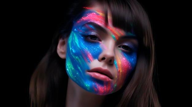 Imagen de maquillaje generada por inteligencia artificial