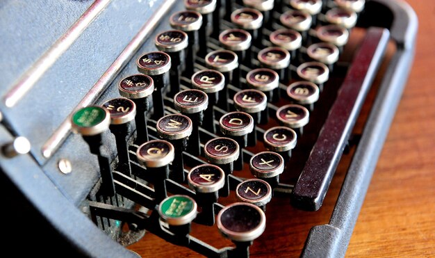 Imagen de máquina de escribir vintage de un