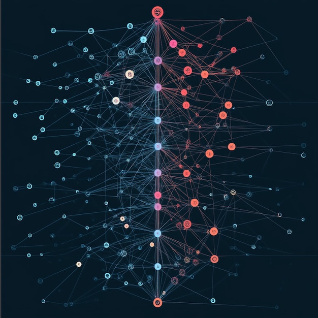 Una imagen de un modelo de aprendizaje no supervisado que identifica patrones en datos no estructurados