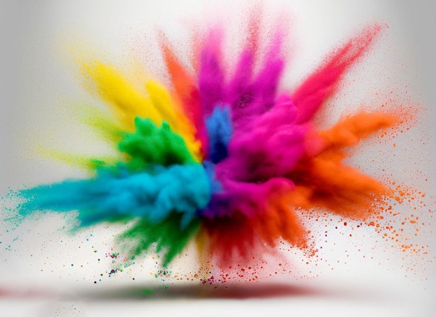 En esta imagen se muestra una colorida explosión de polvo.