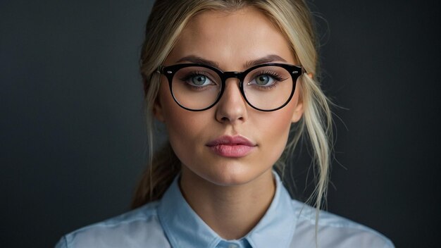 Imagen de mujeres con gafas en los ojos