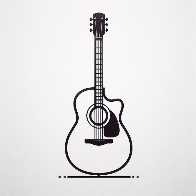 Foto imagen muy simple de la guitarra