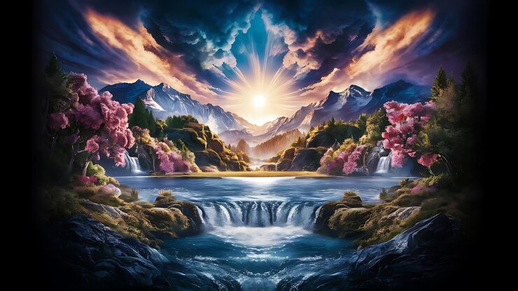 Imagen de la naturaleza generada por la IA