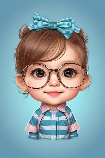 imagen de un niño adorable con gafas