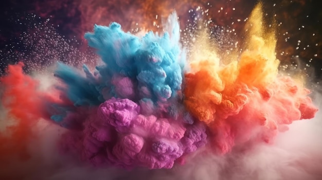 imagen de nubes coloridas