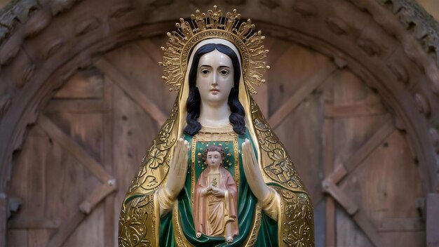 Foto imagen de nuestra señora de aparecida estatua de la imagen de nuestra sra. de aparecido