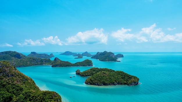 Imagen de paisaje de Mu Koh Angthong, isla de Samui, Surat Thani, Tailandia