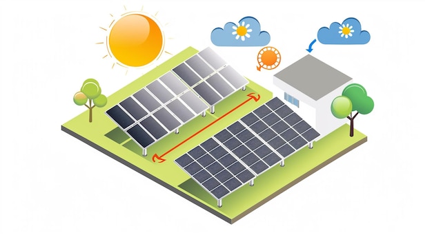 una imagen de un panel solar con un panel solar en él