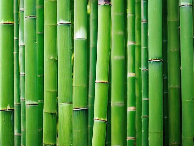 Foto imagen de papel tapiz de textura de bambú verde en la pared pantalla completa