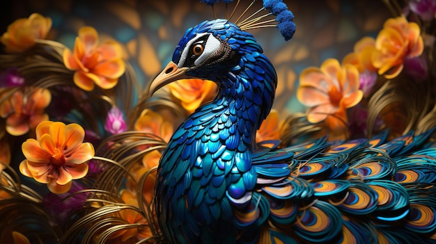 imagen de pavo real