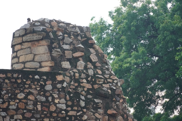 Imagen de piedra antigua histórica al aire libre