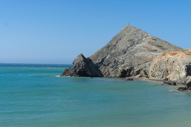 Imagen de la playa El Pilon de Azucar en el Cabo de la Vela Desierto de La Guajira de Colombia