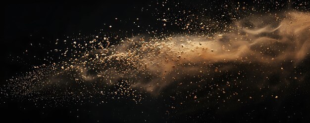 una imagen de polvo de un fuego que tiene un fuego en él