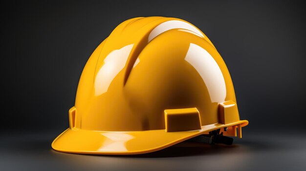 Una imagen de primer plano de un casco amarillo