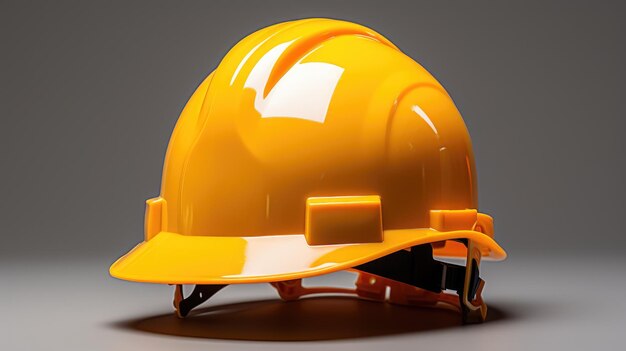 Una imagen de primer plano de un casco amarillo