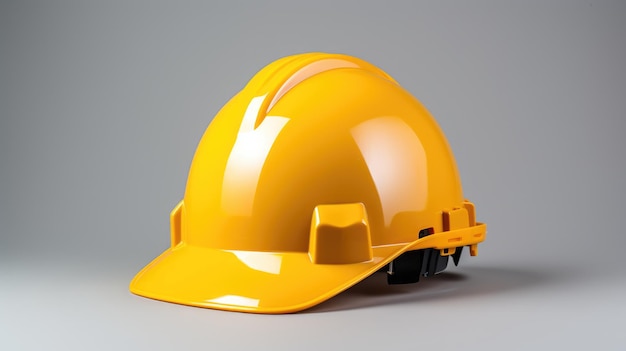 Una imagen de primer plano de un casco amarillo