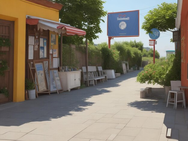 Foto imagen de primer plano hermosa de verano generada por ai