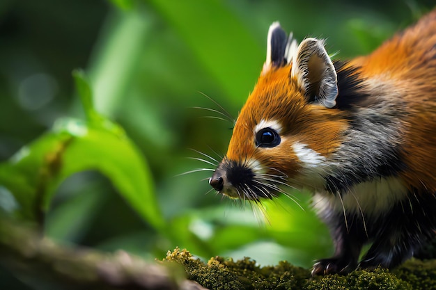 una imagen de primer plano de pequeños animales en el bosque