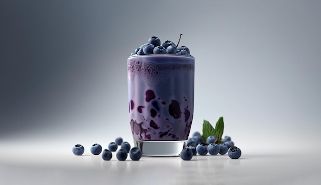 Imagen del producto Blueberry Smoothie con IA generativa