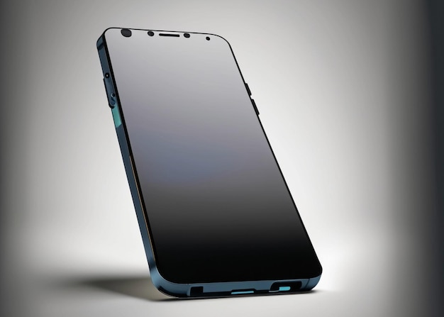 Una imagen de producto de maqueta visualmente cautivadora de un teléfono inteligente elegante y moderno