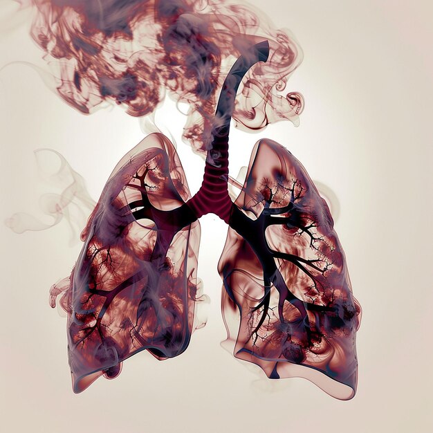 una imagen de un pulmón con la palabra pulmones en él