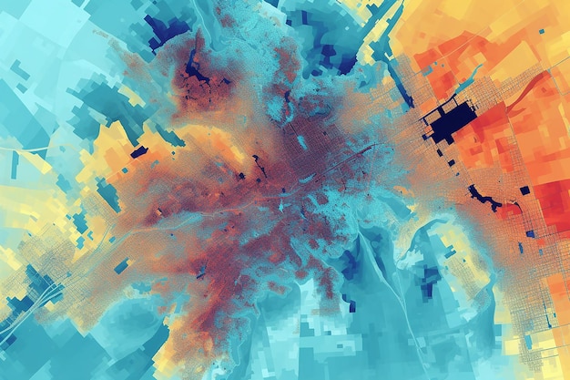 Imagen que muestra el análisis espacial con datos geográficos