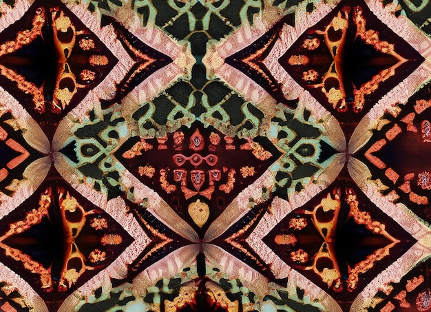 imagen que representa un fondo de batik motivado con un patrón simétrico