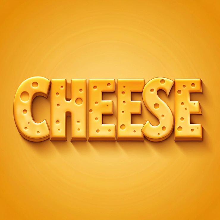 Foto una imagen de un queso de guepardo en un fondo naranja