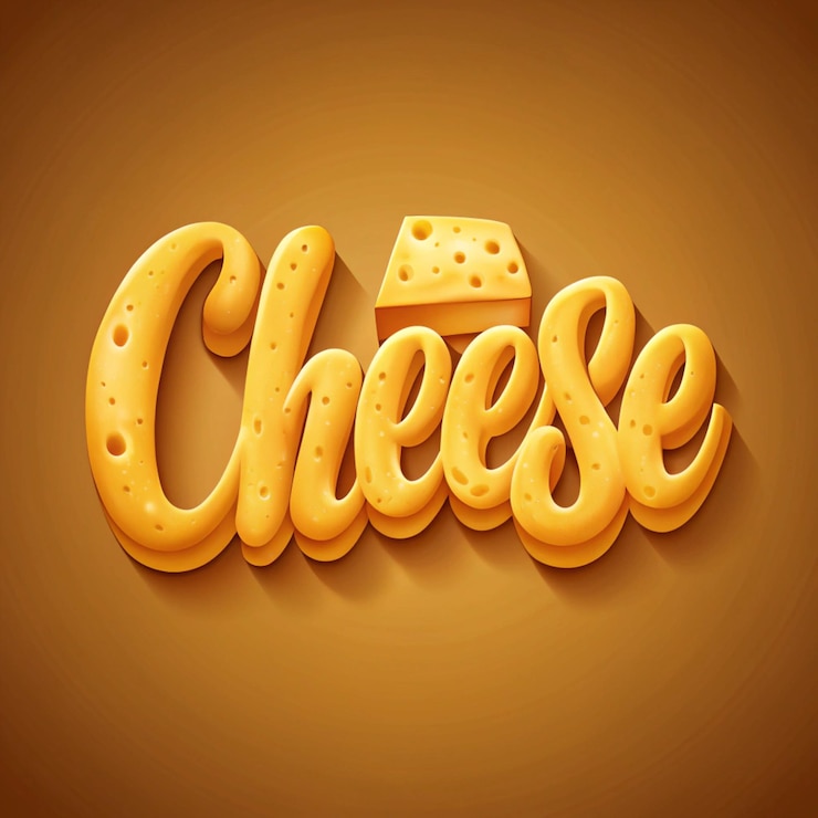 Foto una imagen de queso con queso en ella que dice queso