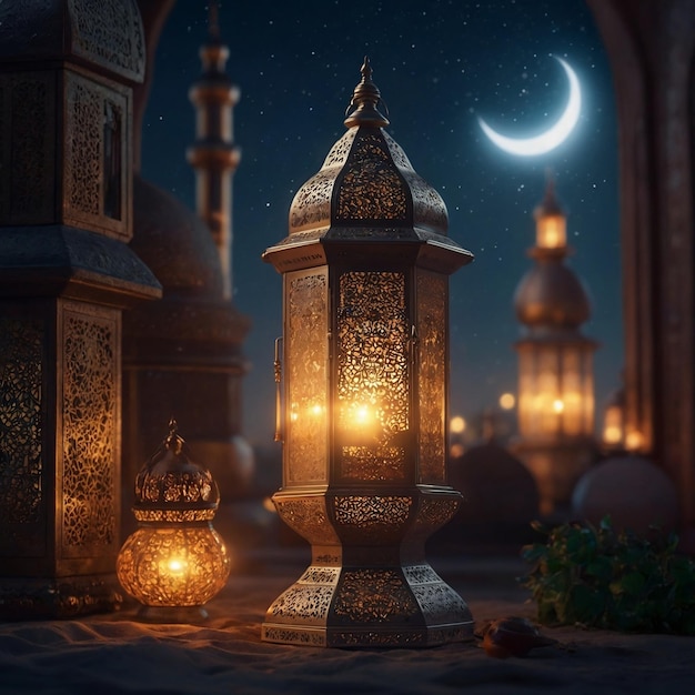 Foto imagen de ramadán generada por la ia