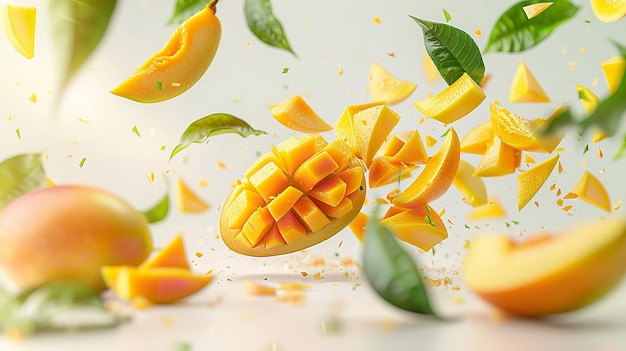 una imagen de un ramo de frutas que tiene la palabra mango en él