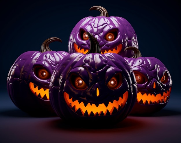 imagen realista de calabaza para Halloween