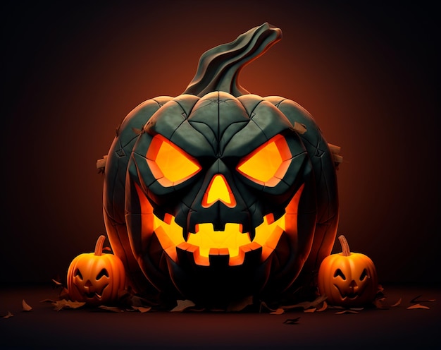 imagen realista de calabaza para Halloween