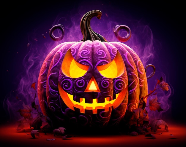 imagen realista de calabaza para Halloween