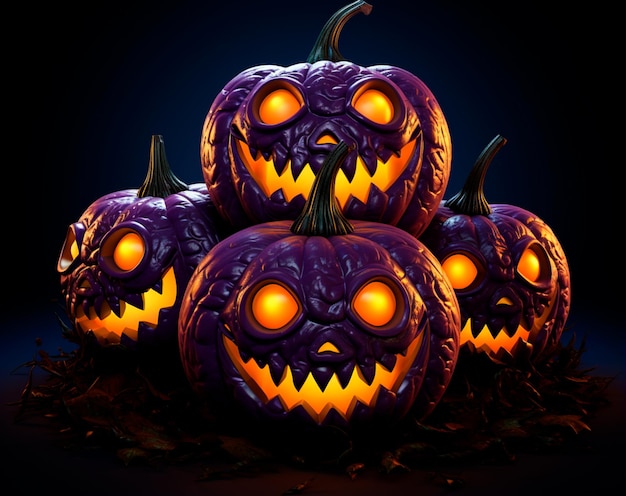 imagen realista de calabaza para Halloween