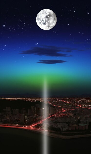 Foto una imagen realista de las dos versiones de la hora de la tierra día y noche