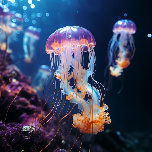 Imagen realista de las medusas