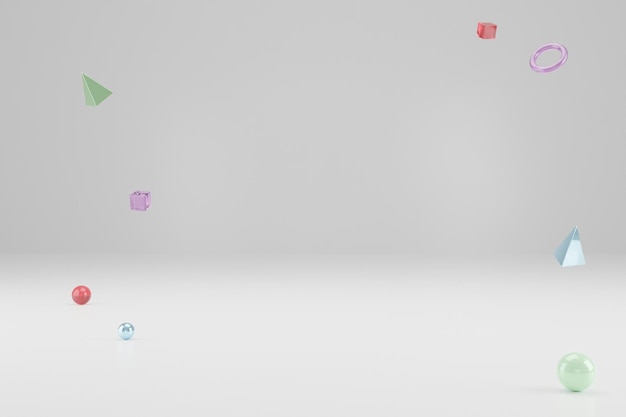Imagen renderizada 3D de fondo abstracto