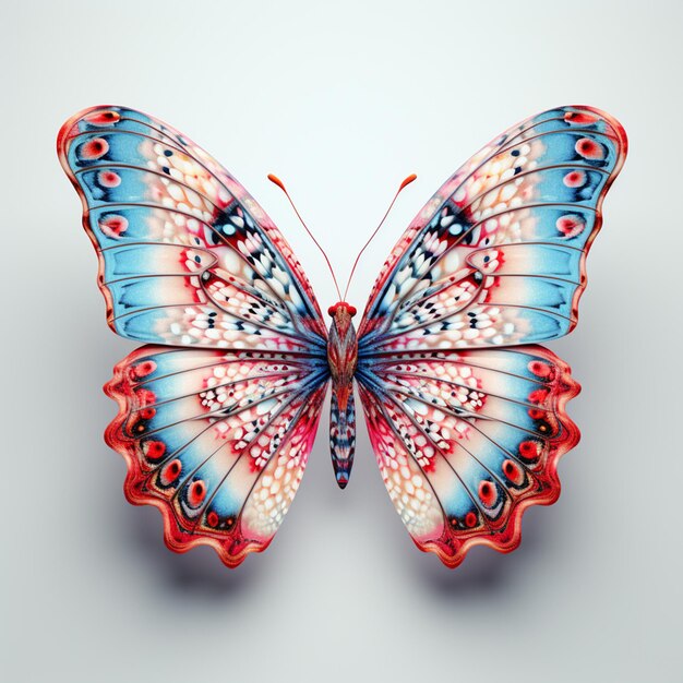Imagen renderizada en 3D de mariposa