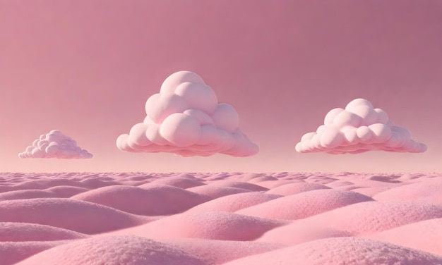 una imagen rosa y blanca de nubes y las palabras "la misma"