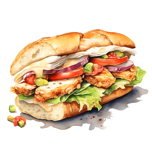 Imagen de sándwich de ensalada de pollo