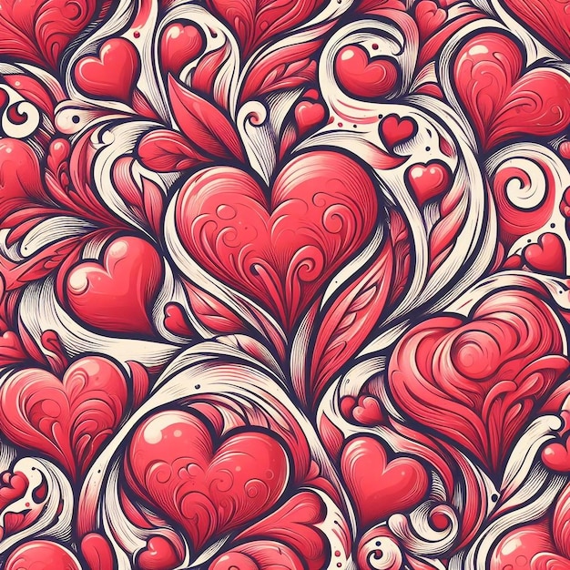 Imagen de sello de los corazones papel pintado